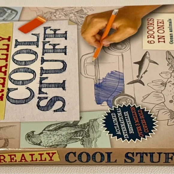 Draw Really Cool Stuff Kids Drawing Book Step by Step Hinkler Like New - Picture 15 of 16